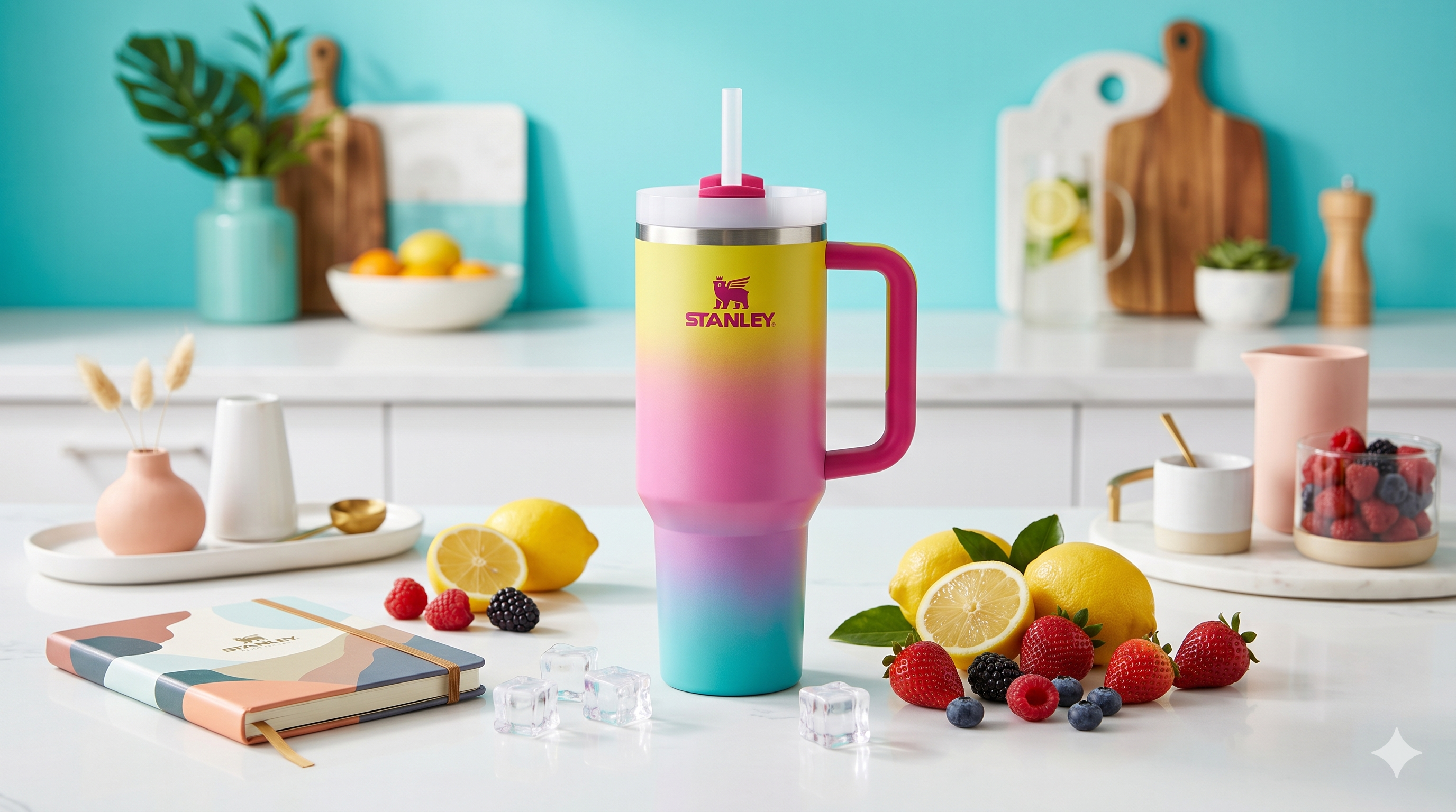 Stanley ProTour tumbler in a kitchen